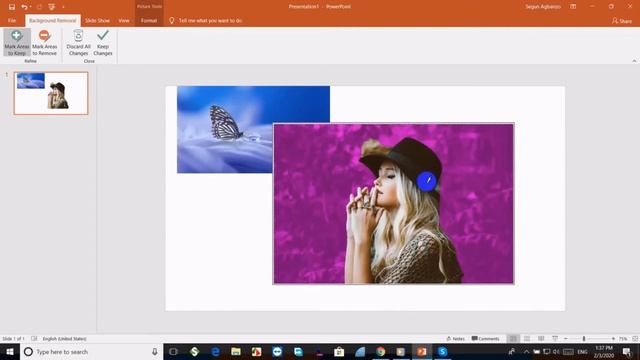 HOW TO REMOVE IMAGE BACKGROUND TO TRANSPARENT USING MICROSOFT OFFICE ( POWERPOINT )