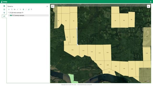 GisApp. Создание границы аренды.
