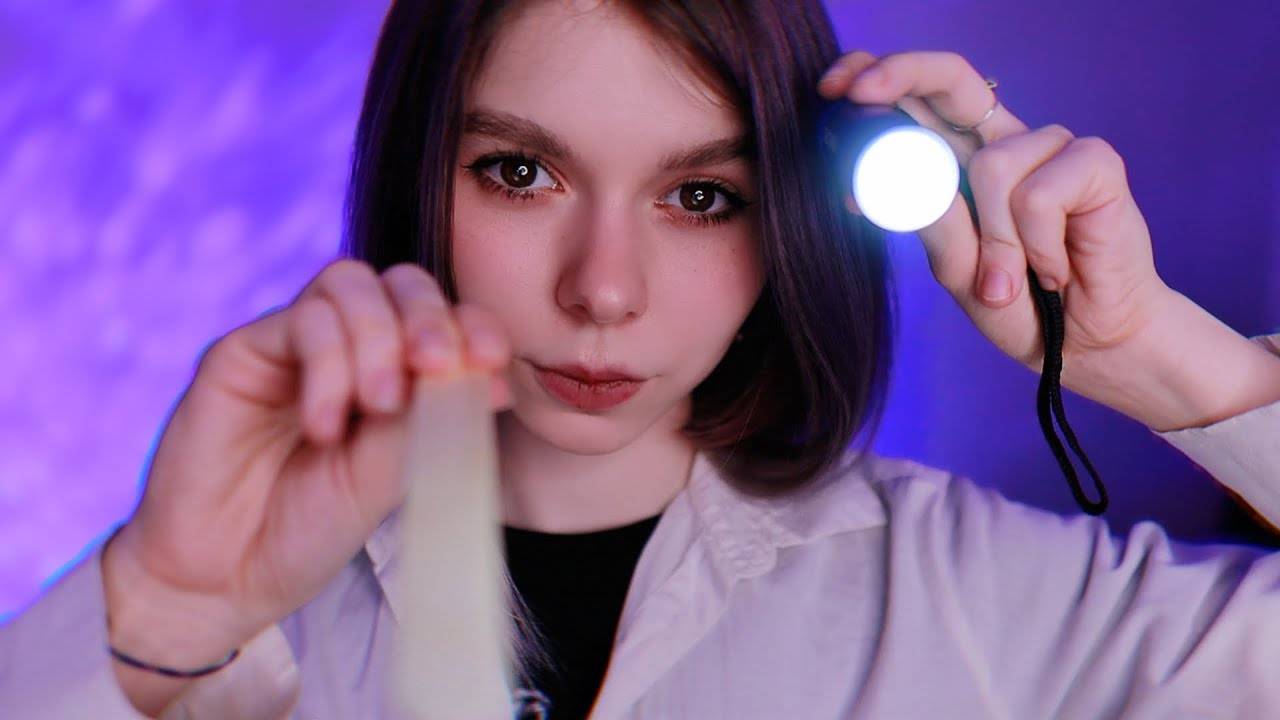 ❗ АСМР ВРАЧ ночной осмотр, проверка рефлексов 🔦  ASMR DOCTOR