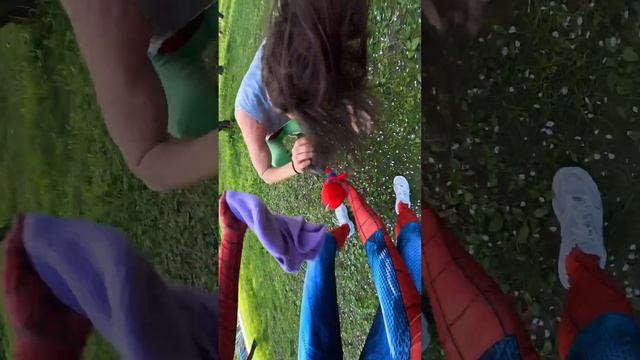 Spiderman caught the thief