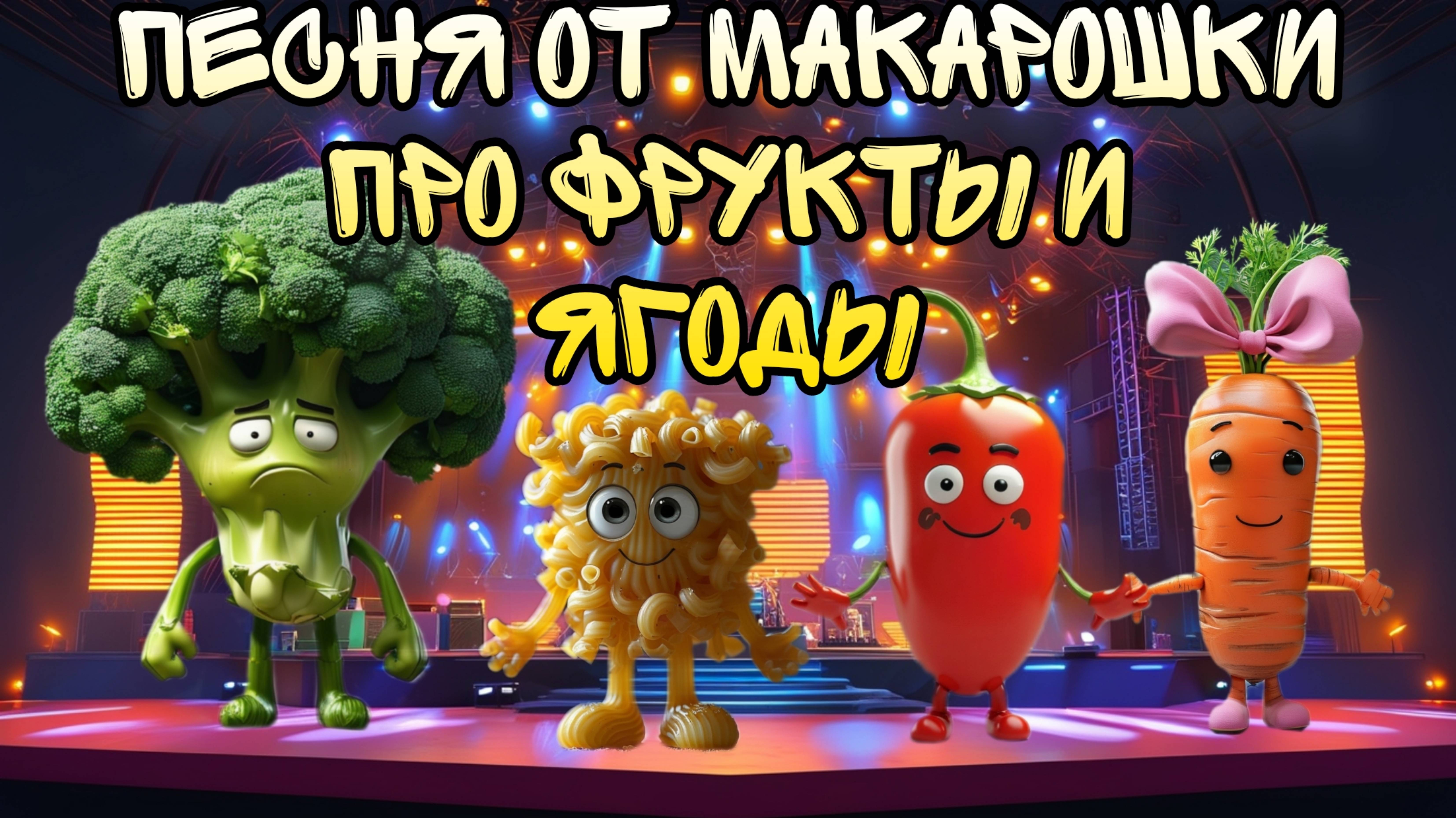 Песня для детей про ягоды и фрукты от Макарошки 🍎 Серия 7. Мультфильмы для детей 😍