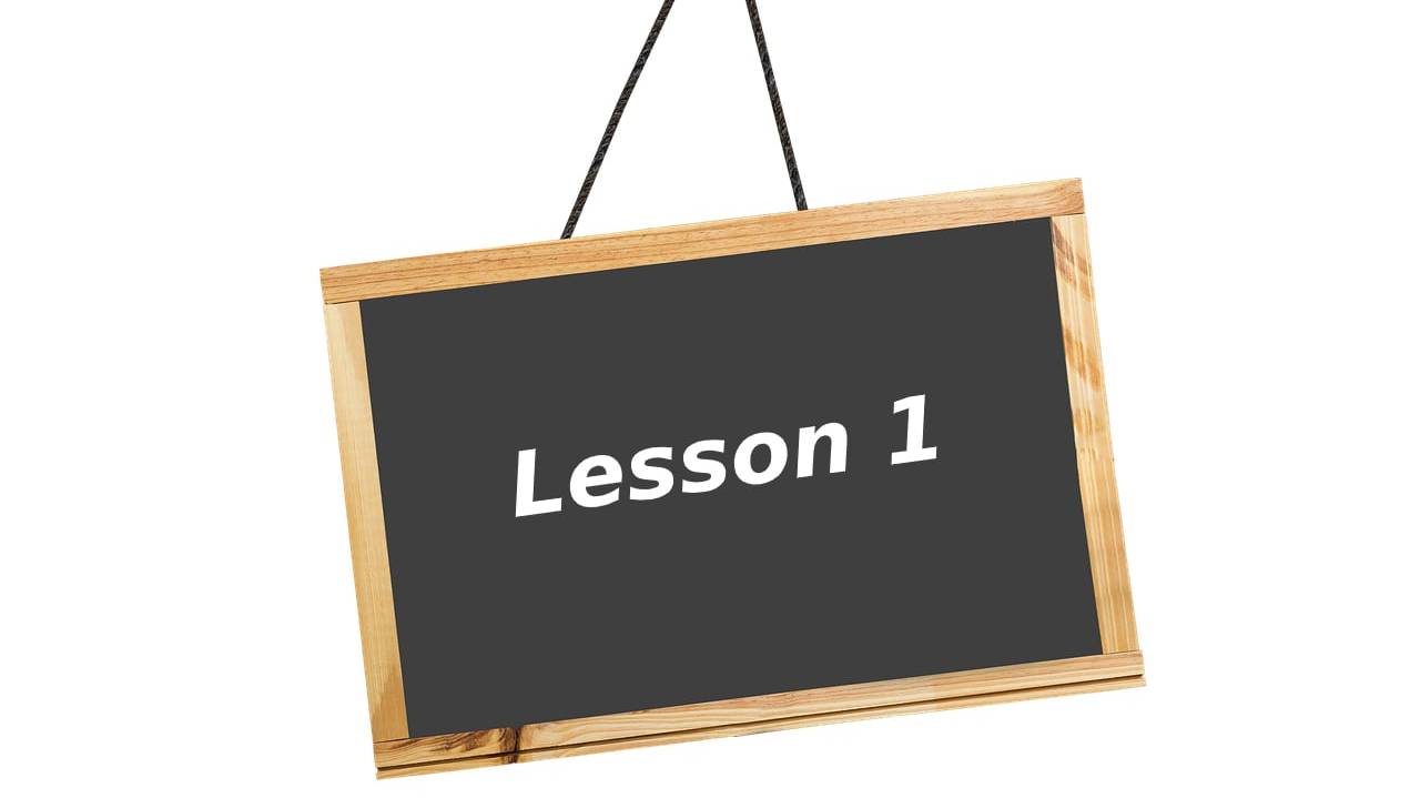 Lesson 1