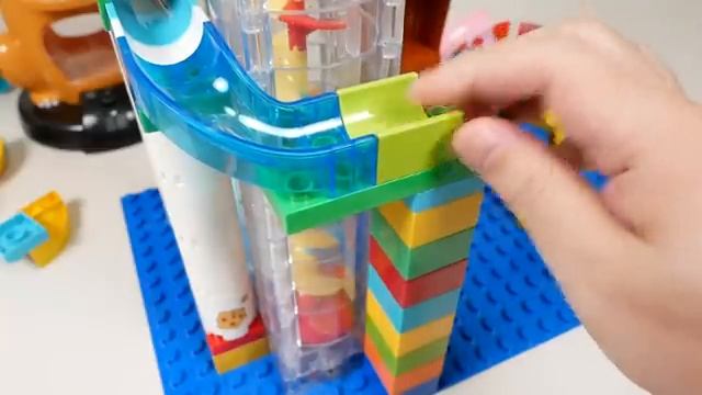 Конструктор Marble Run ASMR ☆ Лего блоки - большой тигровый лабиринт