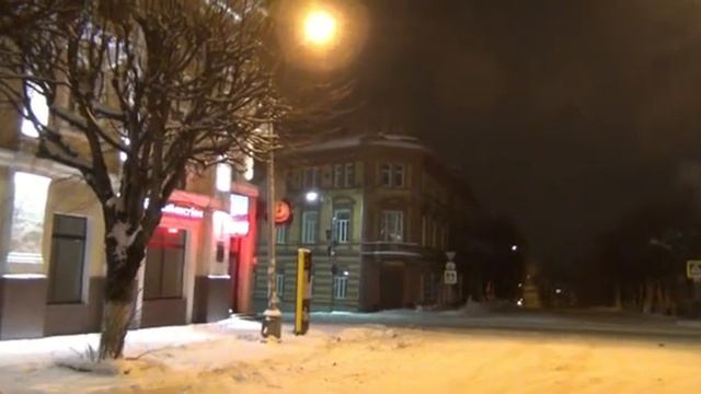 Смоленск.Зима.Ночь.Снег.