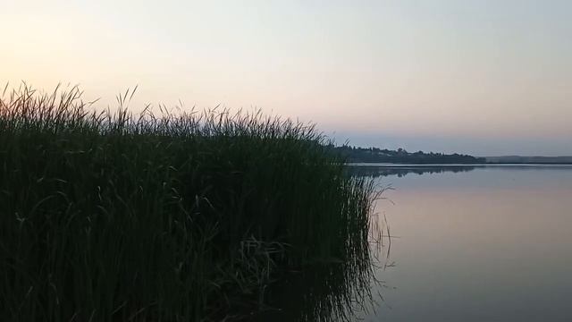 Закат на берегу водохранилища. Полный штиль, красота!!!