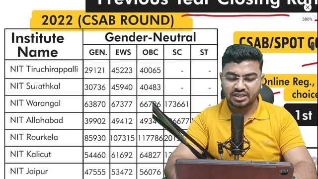 NIT at 3 Lakh Rank Pakka!🔥 | CSAB 2023 Counselling| JoSAA Counselling 2023 #csab2023 #josaa2023