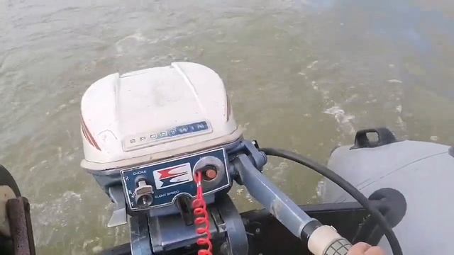 Evinrude 9.5 sportvin на Иртыше. 2023г..mp4