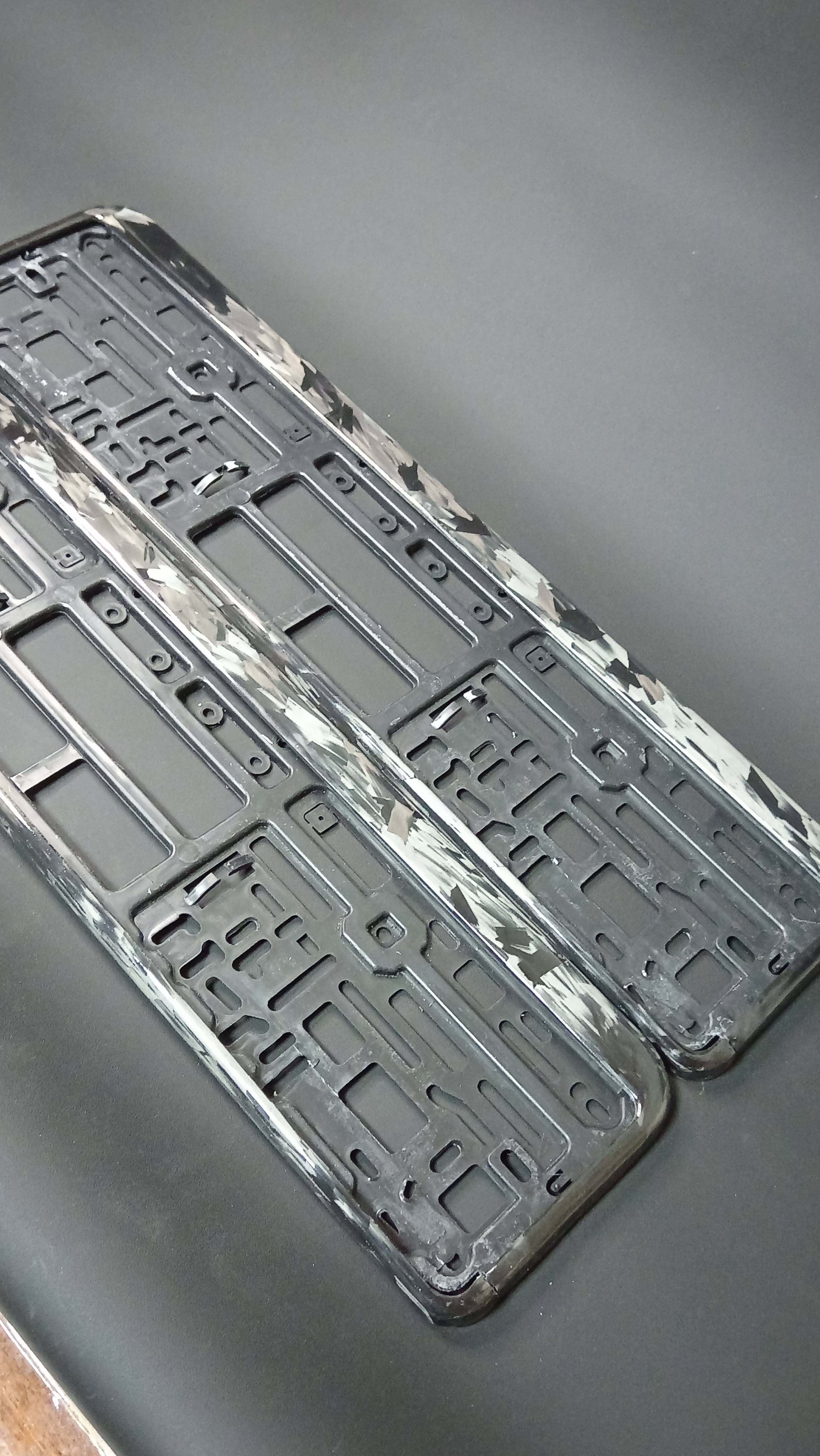 Рамка для номера из кованого карбона