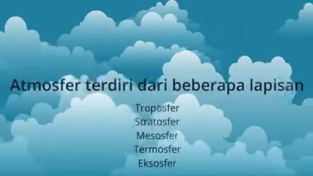 Lapisan atmosfer dan perannya bagi kehidupan