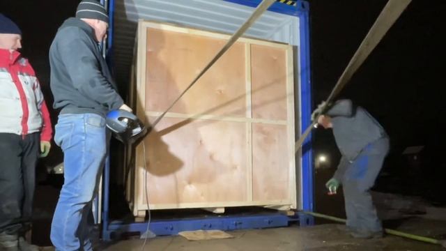Выгрузка и установка в цех, для ООО ВЕСТ.| Unloading and installation in the workshop, for WEST LLC.