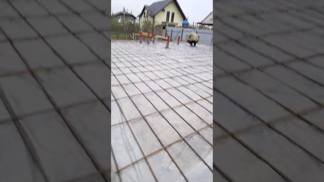Строим дом Анапа п.Пятихатки, Бетонная плита #фундамент 72м2 Пятихатки