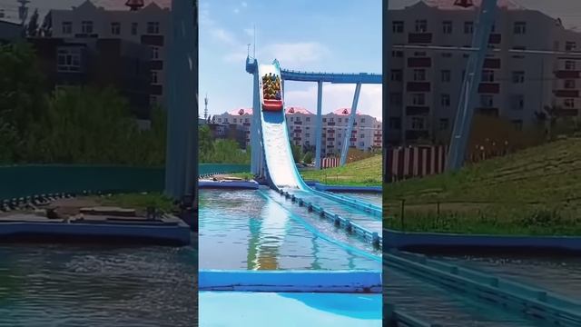 Rollercoaster into water 🌊 #daily #entertainingvideos #youtubeshorts #shortvideo