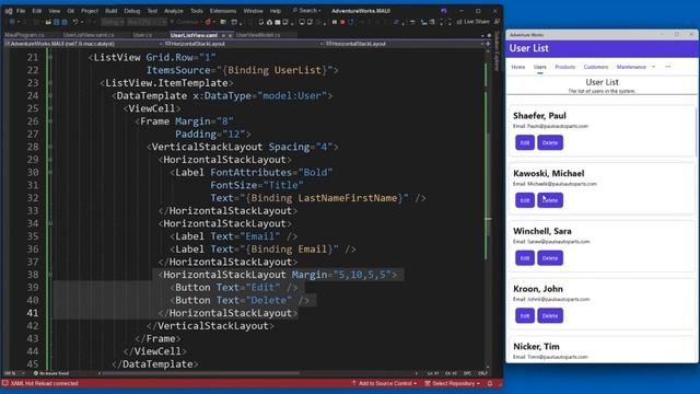 Display Lists of Data With Collection Views (17 of 18) Создание приложений с помощью XAML и .NET MAU