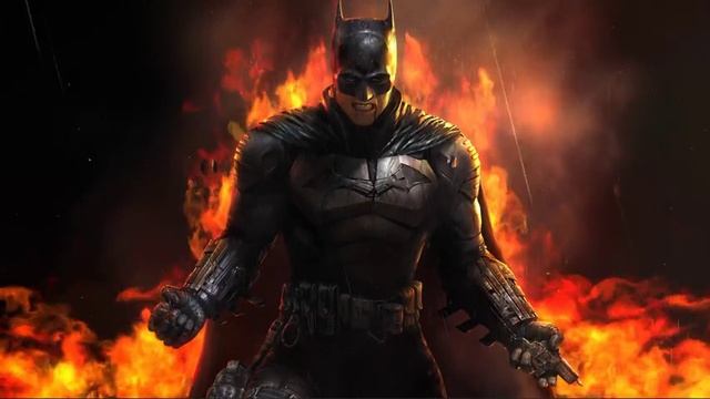 Бэтмен в Огне | The Batman | Explosion and Flame - Живые Обои