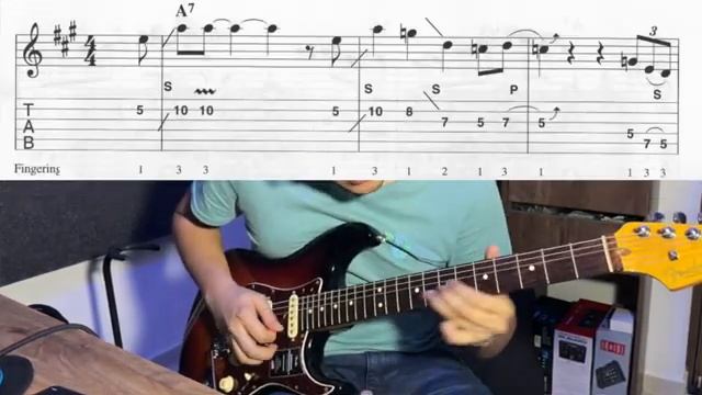 Bluesbreaker -  Blues Guitar Solo in A(tab)
