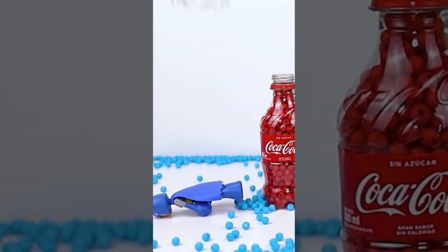 5 Bottles Balloons with Beads   How to make Rainbow Coca cola Bottle Beads Balls ASMR - Cuttingasmr