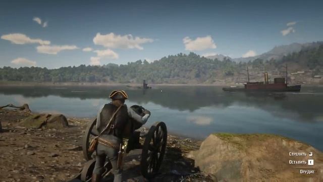 RDR2 - Можно ли потопить корабль выстрелом из пушки?