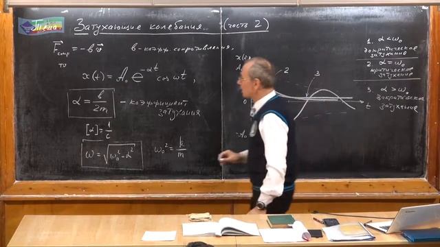 Урок 344. Затухающие колебания (часть 2)