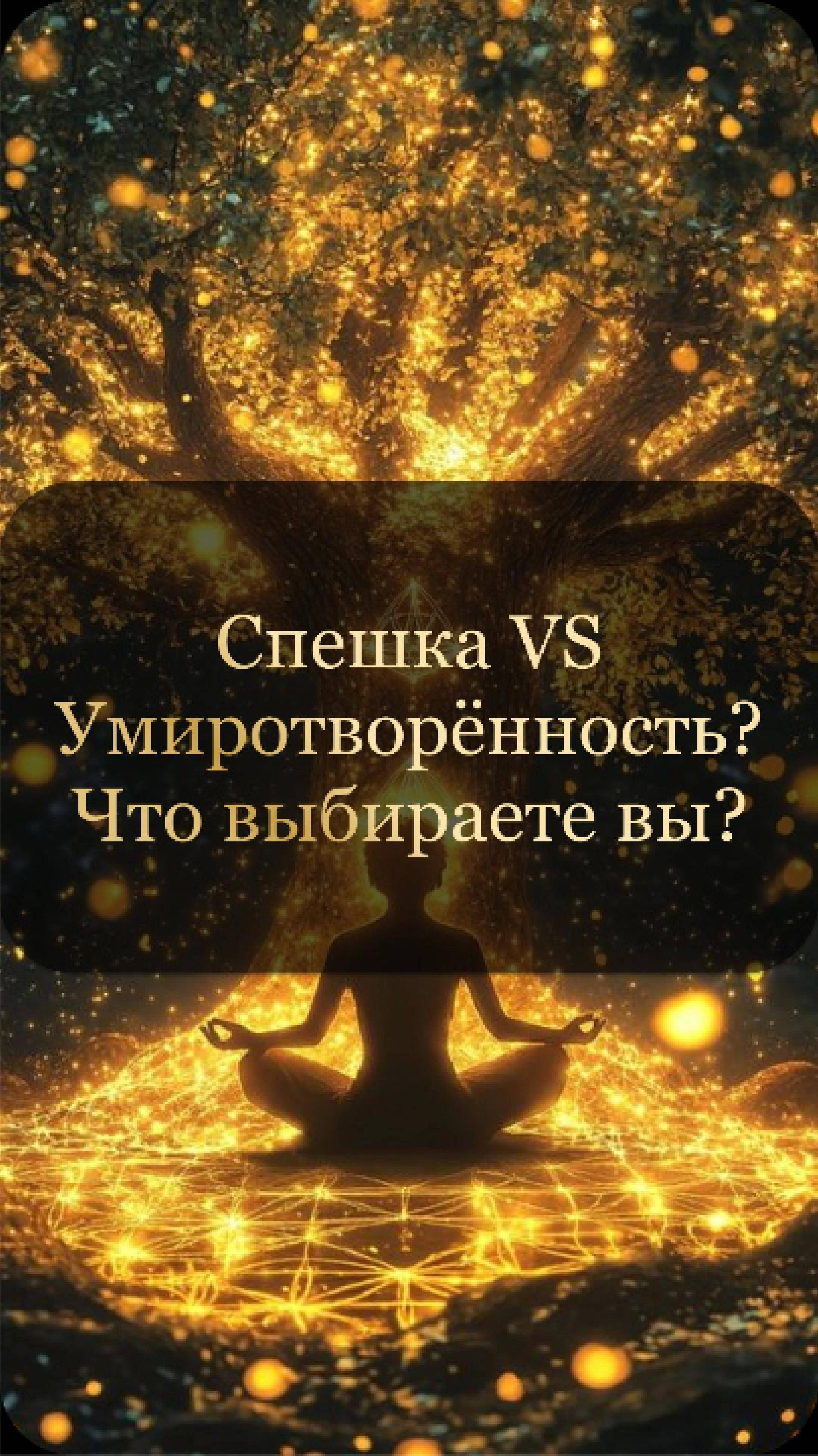 Спешка VS Умиротворённость. Что выбираете вы? #психология #энергия