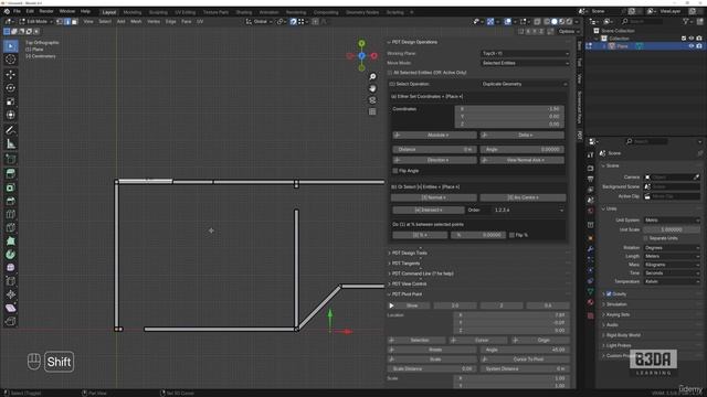 7 - Drafting a Floor Plan - 4 -Windows placeholders