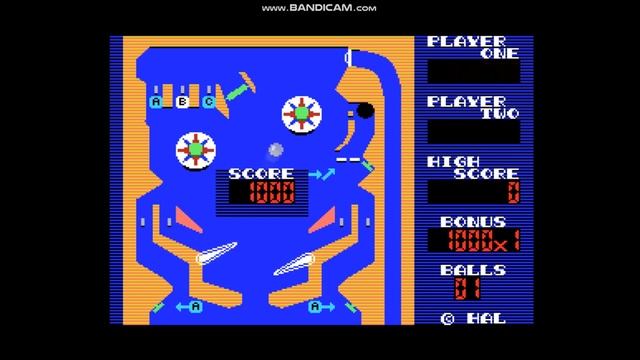 Roller Ball / ローラーボール (MSX, 1984, Hal Laboratory | Kimuchi Bros | Satoshi Matsuoka | Satoru Iwata)