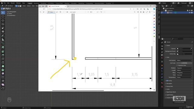 7 - Drafting a Floor Plan - 2 -Modeling Walls with PDT