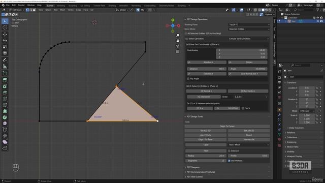 5 - CAD-like Modeling Tools - 6 -Perpendicular extrudes and midpoints