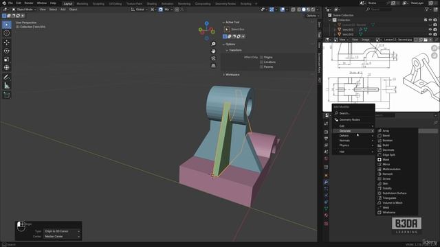 13 - Creating Mechanical Models with PDT - 6 -Connecting the Tangent Lines