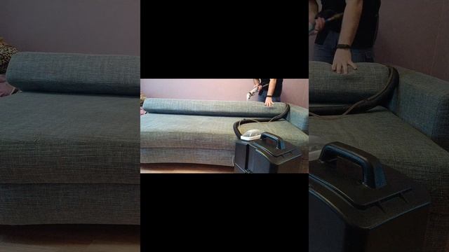 Сегодня на чистке у замечательной клиентки Светланы! Ее диван, которому исполнилось 8 лет
