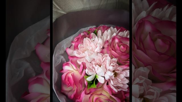 Букет из мыльных цветов