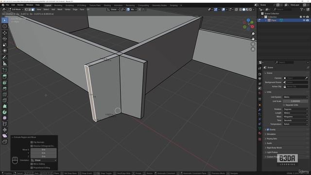 4 - Extrude Modes for Precise Modeling - 9 -Canceling and Undo Extrudes