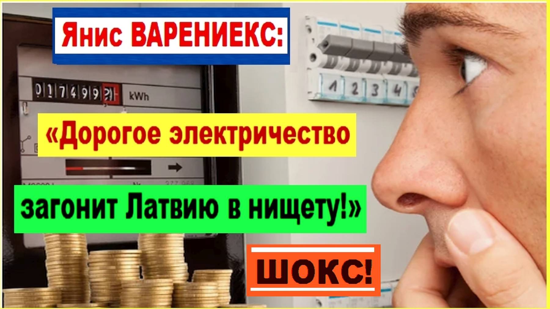 ШОКС! Янис ВАРЕНИЕКС: «Дорогое электричество загонит Латвию в нищету!»