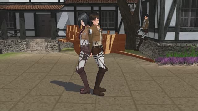 Matryoshka (Mikasa x Eren) (ru ver) MMD