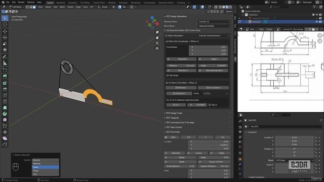13 - Creating Mechanical Models with PDT - 4 -Modeling the Base