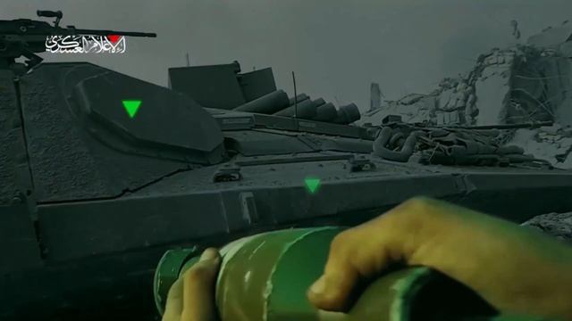 🇵🇸🇮🇱 ХАМАС публикует кадры подрыва израильского танка ручной гранатой🔽🔽
