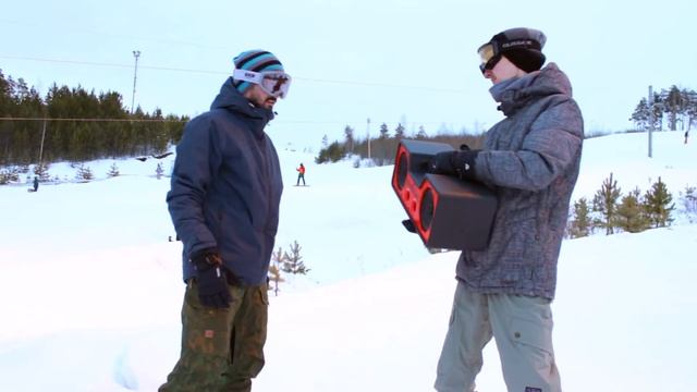 boxpo midbox (бумбокс) - пламенный борд / Snowboarding to fiery bluetooth speaker boxpo midbox