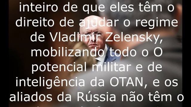 Nebenzya fez uma pergunta aos EUA sobre a Ucrânia.