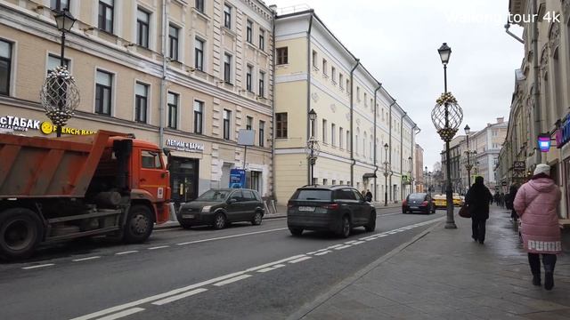Улица Маросейка в Москве - Прогулка по московской улице - Уличные пейзажи Москвы