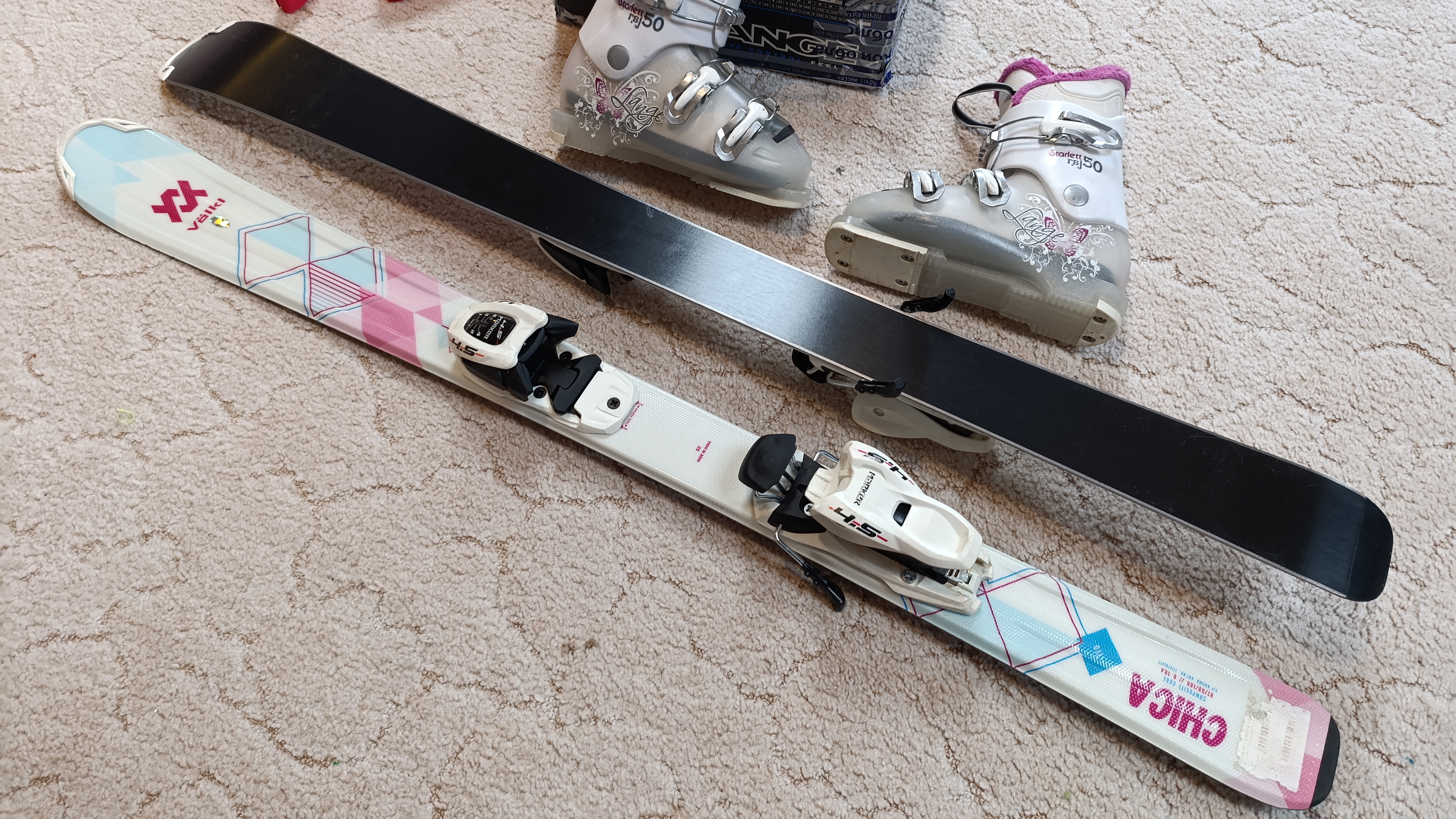 лыжи Volkl + ботинки