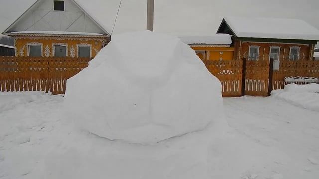 Кролик из снега своими руками