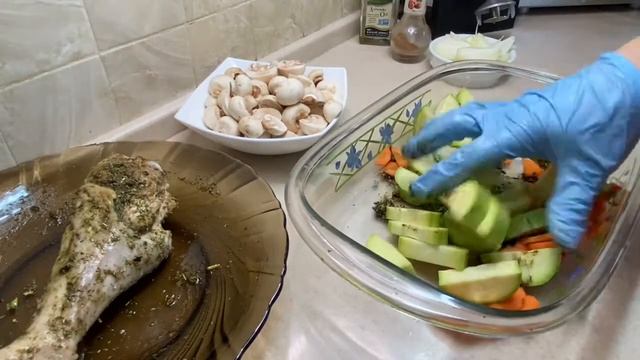 Индейка с овощами в духовке !!!!!ПП Рецепт!!!