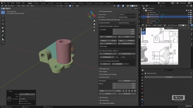 12 - Modeling Machine Parts - 7 -Finishing the model