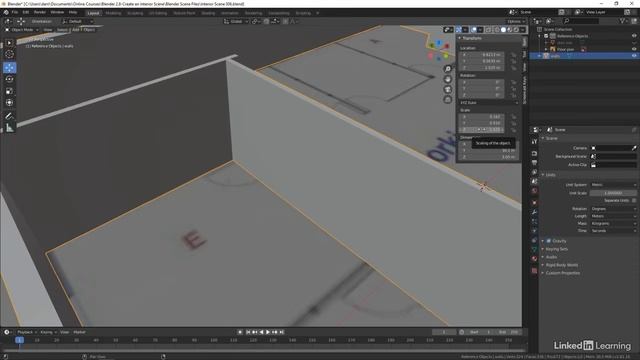2. Modeling the Rooms - 3. Tricks for aligning the walls