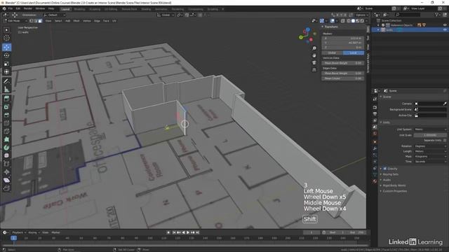 2. Modeling the Rooms - 1. Beginning the walls