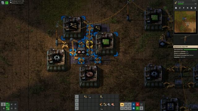 Прохождение Factorio до запуска ракеты. Базовая наука и локомотив за полтора часа.