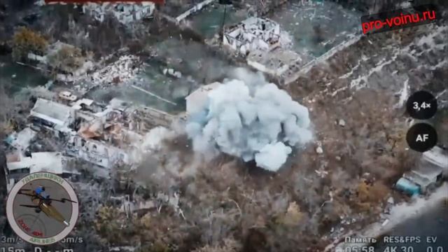 Кадры удара ракет Х-39 ЛМУР по расположению военнослужащих ВСУ в районе населенного пункта Львово Хе