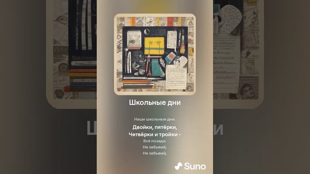 Suno (feat Алексей Коротин) - Школьные дни кавер