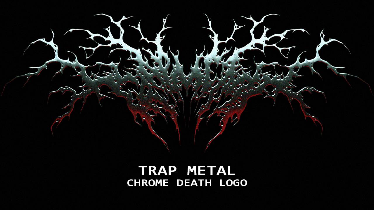 Хромированный метал логотип | Trap metal chrome type process