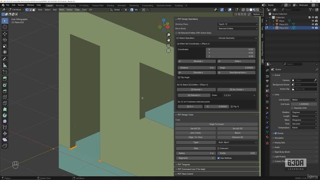 9 - From 2D to 3D in Architecture - 3 -Modeling the Door Frame