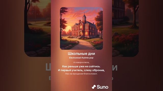 Suno (feat Алексей Коротин) - Школьные дни (Female) кавер